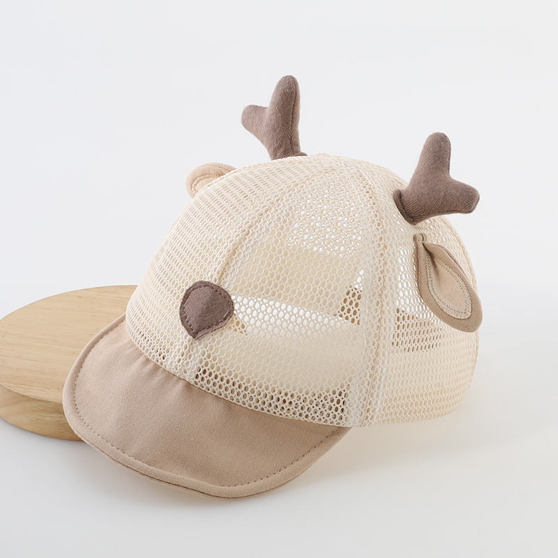婴儿帽子夏季薄款小月龄全网鸭舌帽男童女宝宝夏天防晒透气遮阳帽