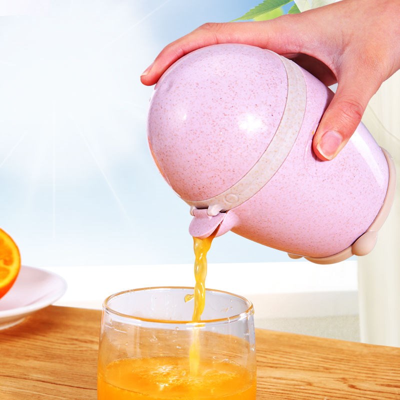 榨汁杯手动榨汁机迷你压橙子汁榨汁器家用水果小型网红学生榨汁杯