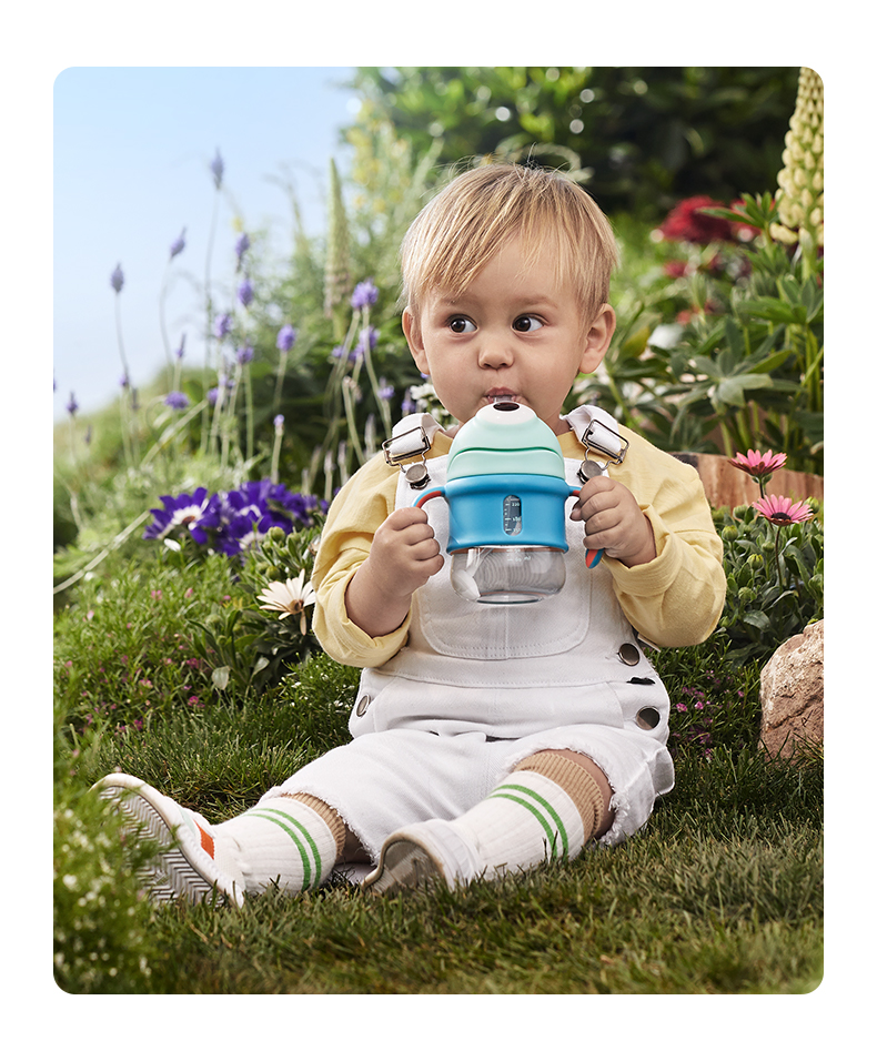 babycare恐龙冷萃儿童水杯宝宝直饮夏季饮水高颜值吸管杯可爱水壶