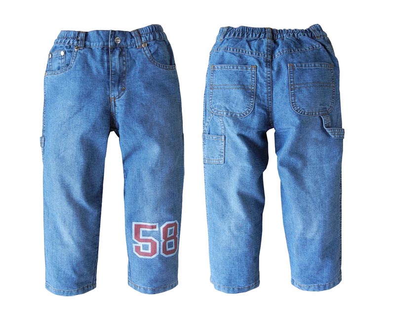 小宝宝牛仔裤小童儿童长裤单裤 瑕疵特价做旧处理3个月-36个月
