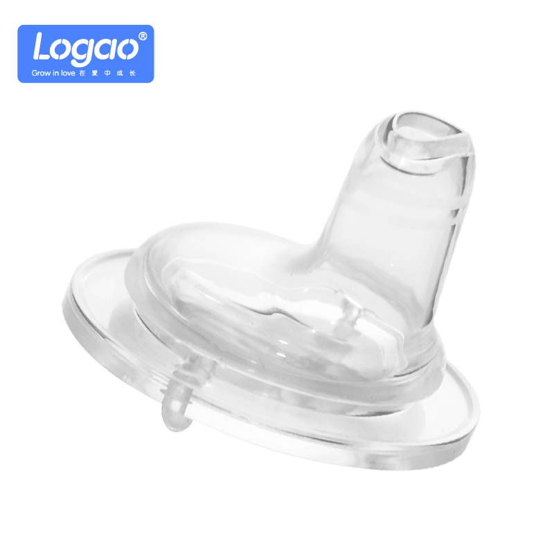 Logao鸭嘴型学饮奶嘴/吸嘴 宝宝宽口径奶瓶通用 食品级硅胶材质