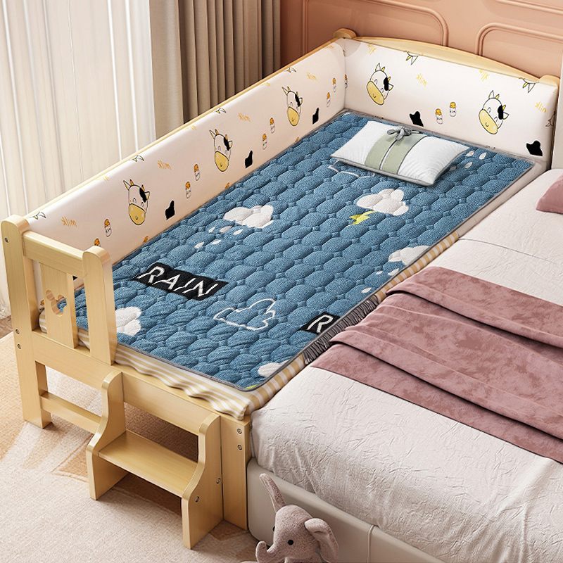 儿童床垫冬季保暖法兰绒婴儿床加宽软垫床垫海绵垫床褥幼儿园睡垫
