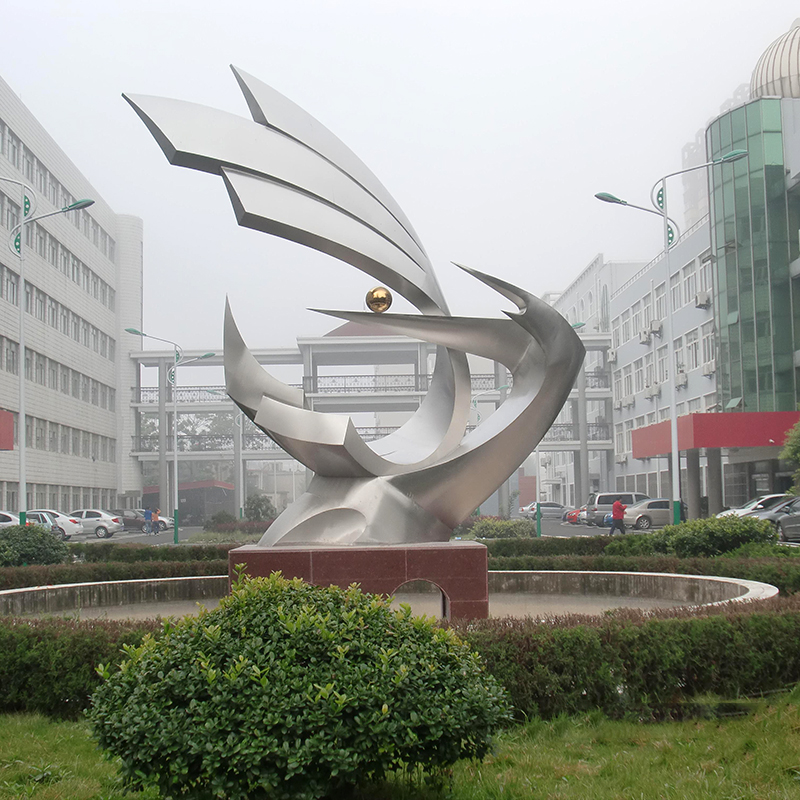 希望之星雕塑定制大型不锈钢雕塑金属镂空雕塑制作城市校园摆件