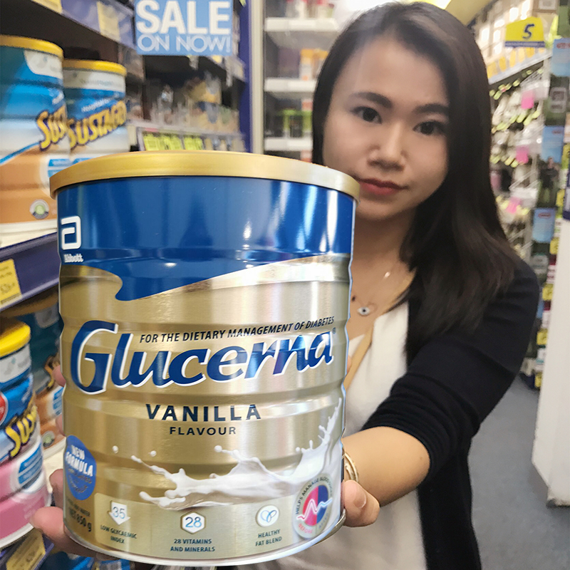 澳洲代购Glucerna雅培怡保康糖尿奶粉澳版无糖中老年成人营养直邮