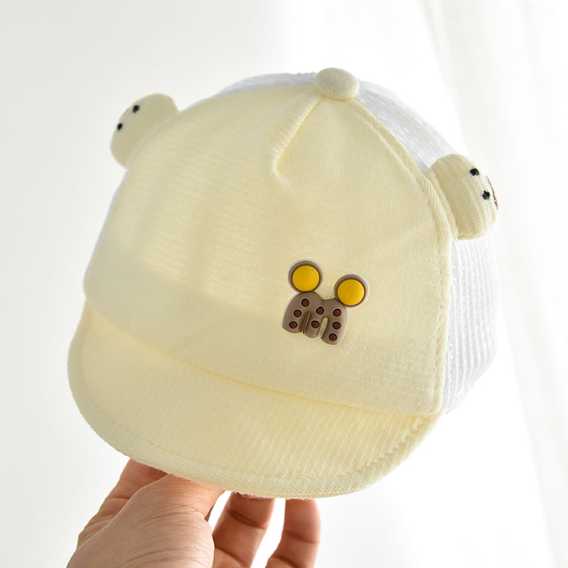 日本婴儿帽子春夏季薄款婴幼儿鸭舌帽遮阳宝宝防晒帽儿童棒球帽潮