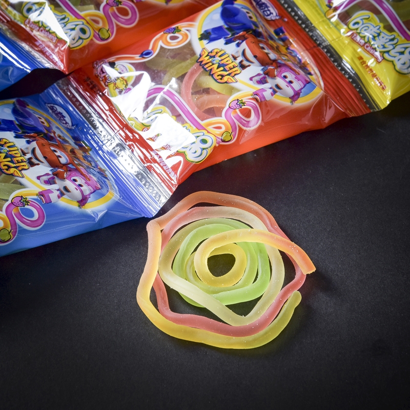 超级飞侠金稻谷水果味袋装果汁卷软糖维生素C创意儿童 小零食糖果