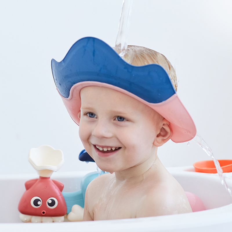 宝宝洗头神器护耳洗头帽子婴儿童小孩幼儿防水洗澡硅胶洗发帽浴帽