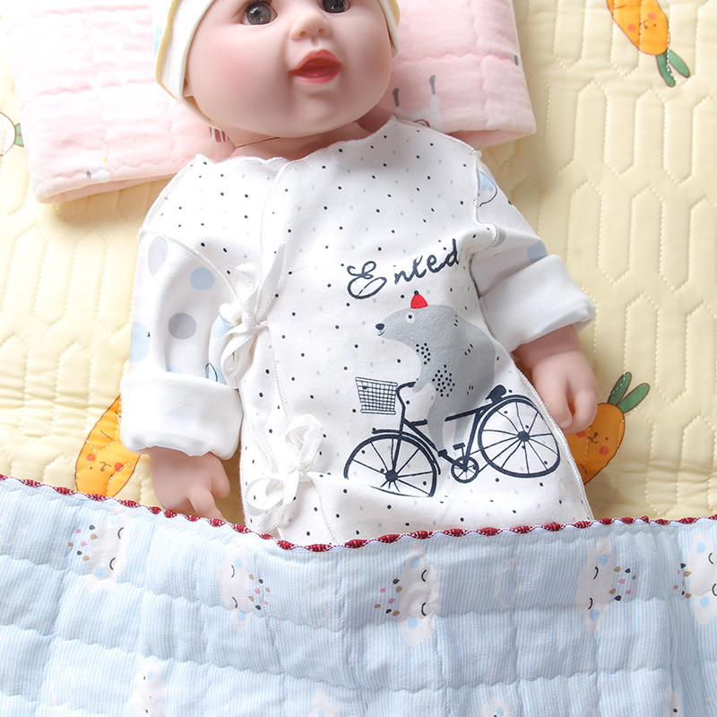 婴儿纯棉和尚服春秋薄款初生新生儿衣服内衣0-3个月纯棉秋冬上衣