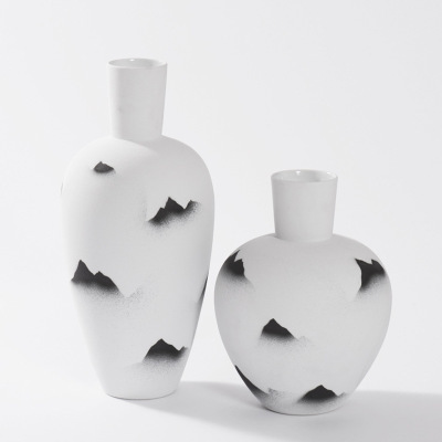 新品新中式陶瓷花瓶储物罐摆件会所样板房售楼处家具城家居玄关软
