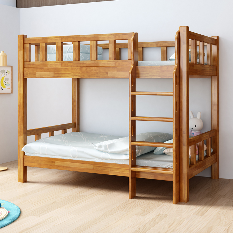 上下床双层床儿童床实木上下铺托管用宿舍床两层高低床木床子母床
