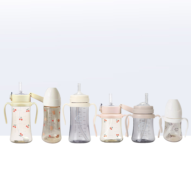 【自营】格罗咪咪Grosmimi吸管杯婴儿童宝宝学饮硅胶水杯喝牛奶瓶