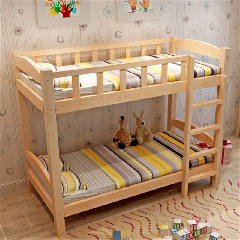 定制包邮实木儿童床上下铺高低床子母床双层床上下床实木床松木床