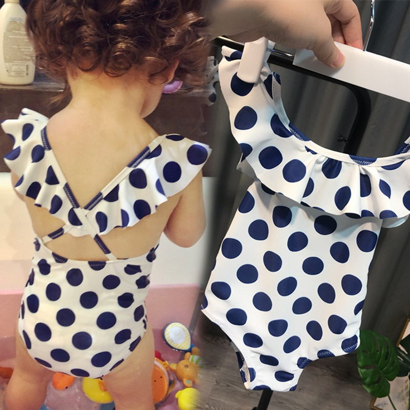 女童泳衣小童韩版宝宝游泳衣女小孩1-3岁婴幼儿连体泳衣可爱 公主