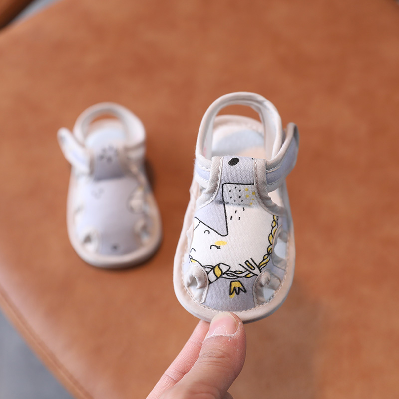 宝宝鞋夏季男女婴儿凉鞋手工布鞋软底护脚不掉鞋3P-6个月步前0-1