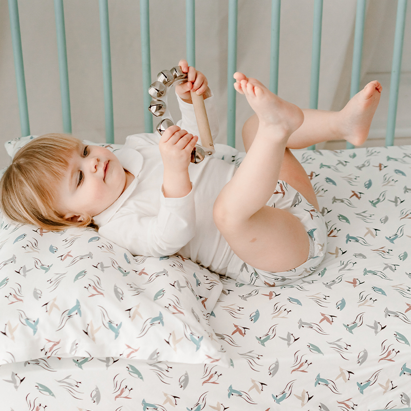 Nest Designs婴儿床笠单件装纯棉磨毛春夏新品婴儿童床单床罩