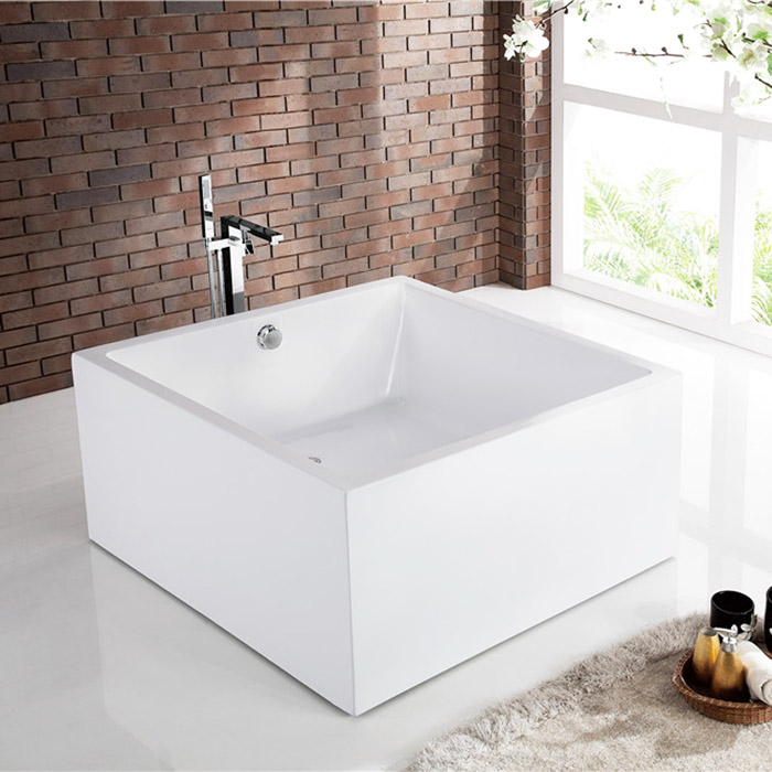 亚克力浴缸1.2米方形独立与无裙嵌入式家用成人情侣出口网红澡盆