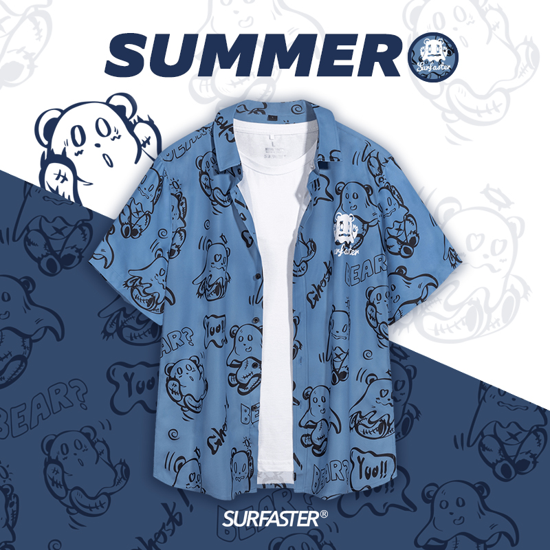 『Surfaster』夏威夷衬衫沙滩衬衣