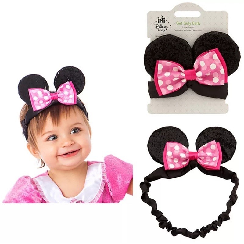 迪士尼 美国进口米奇儿童女童装扮配饰发带发箍发绳米老鼠发饰