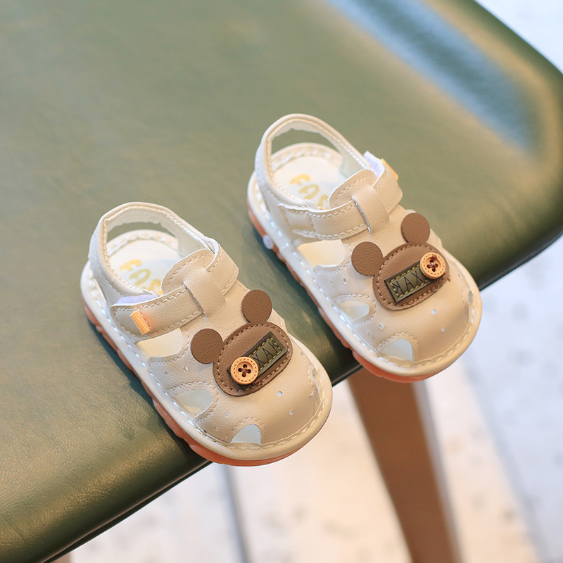 婴儿凉鞋夏季学步鞋软底0一1岁半男女宝宝叫叫鞋6到12个月9新生儿