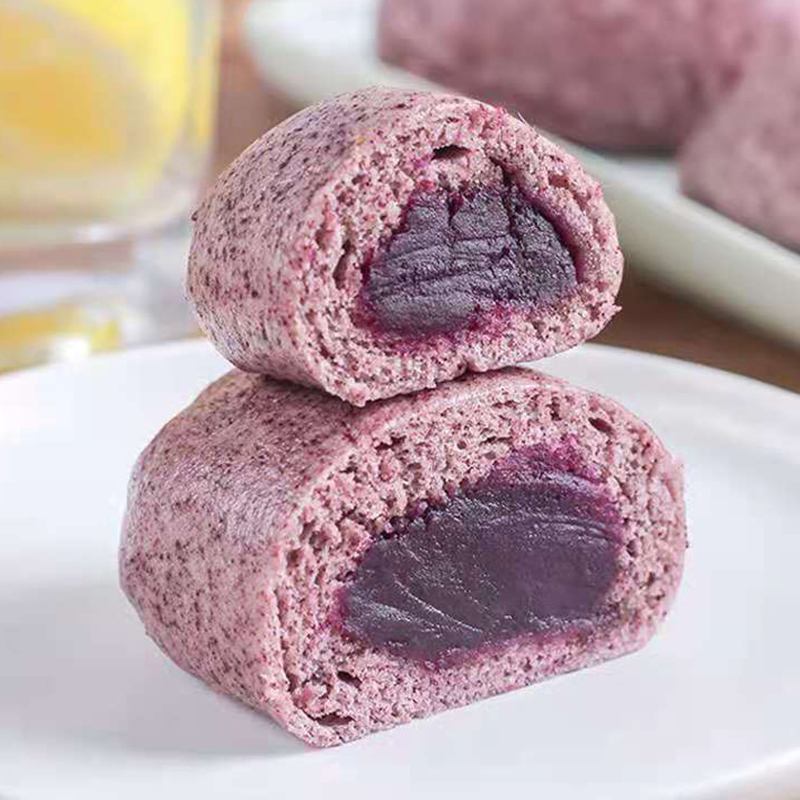 紫米紫薯包速冻方便营养儿童学生早餐包速食杂粮馒头半成品包子