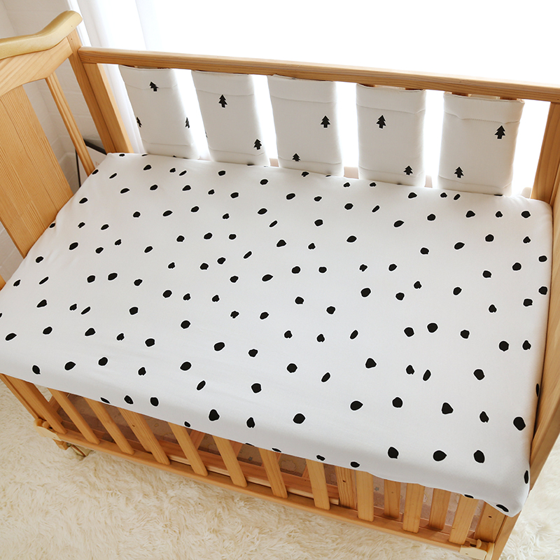 婴儿床床笠纯棉宝宝床单幼儿园儿童床保护罩定制床垫套新生儿床品
