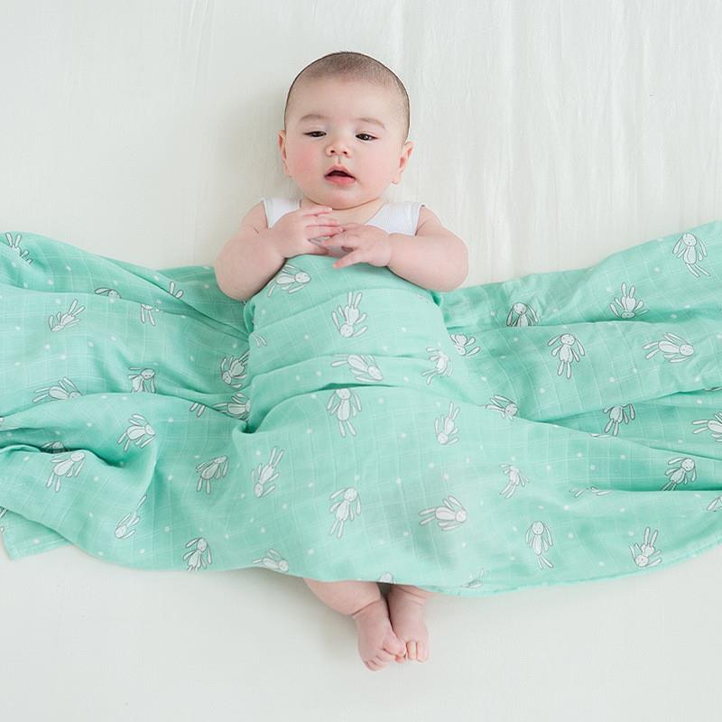 2023春秋母婴用品竹纤维婴儿包巾夏卡通印花儿童浴巾宝宝包被盖毯