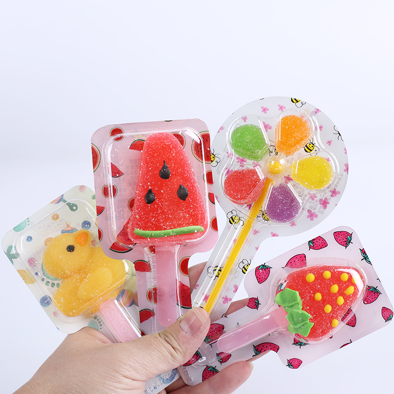 风车糖草莓西瓜小黄鸭软糖棒棒糖儿童糖果学生奖励小零食宝宝食品
