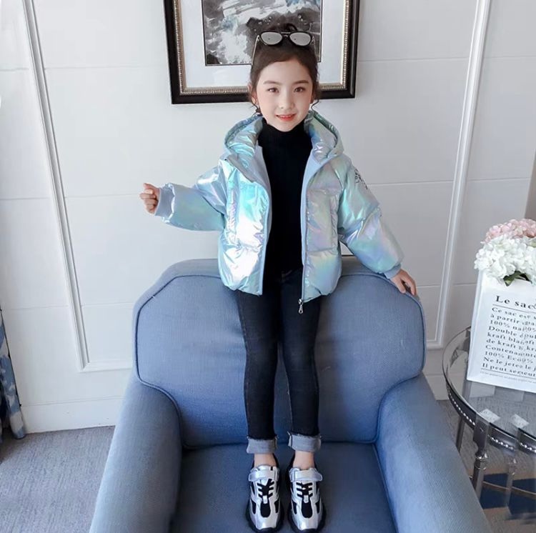 女童冬装羽绒服加厚2023新款儿童冬季韩版时髦小女孩洋气短款棉袄
