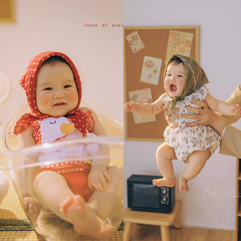 百天照宝宝拍照服装出租 满月百日拍摄道具 婴儿百天摄影主题衣服