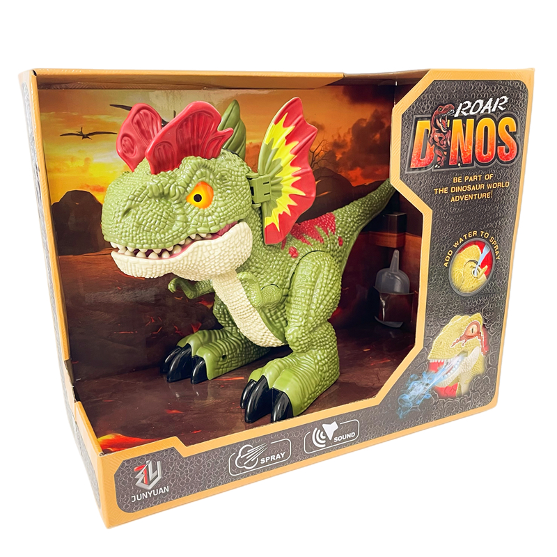 侏罗纪喷雾恐龙男光玩具儿童霸王龙双冠龙创猛龙迅意礼盒声生酷炫