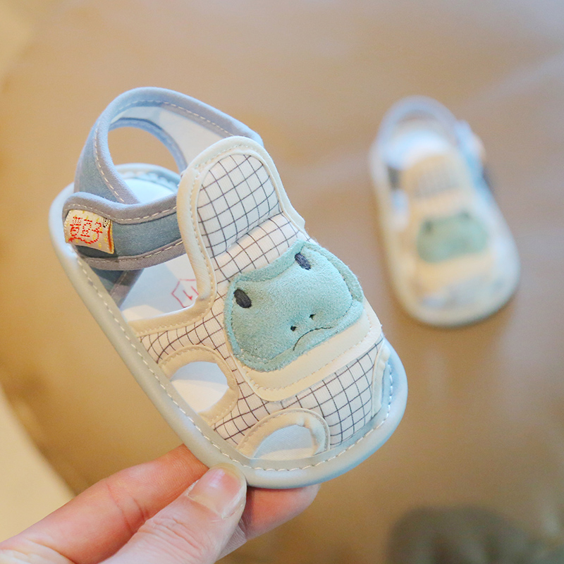 婴儿凉鞋婴幼儿2024新款1一2岁宝宝室内鞋男宝布鞋居家地板鞋夏季