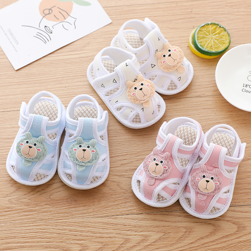 0-1岁婴儿鞋宝宝软底学步鞋夏季男女宝宝布鞋防滑透气凉鞋步前鞋