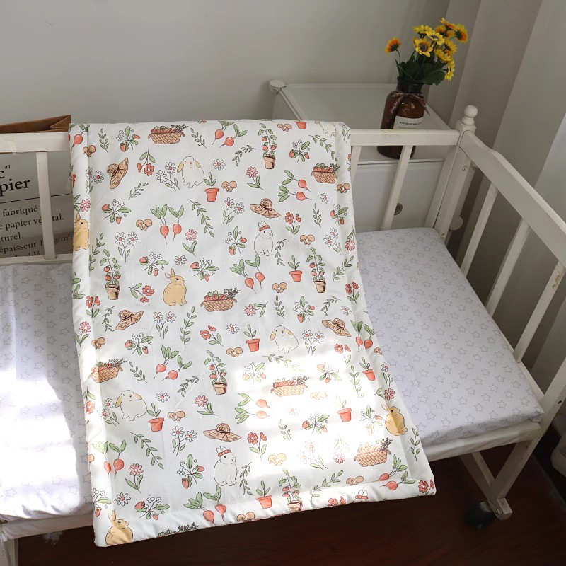 纯棉斜纹 棉褥子 睡垫 婴儿童幼儿园 新生宝宝全棉床垫子 可水洗