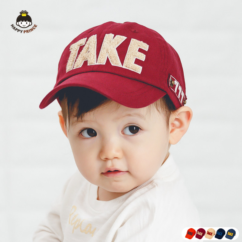 韩国TAKE婴儿帽子春季网红鸭舌帽人气时尚儿童棒球帽宝宝帽子春秋