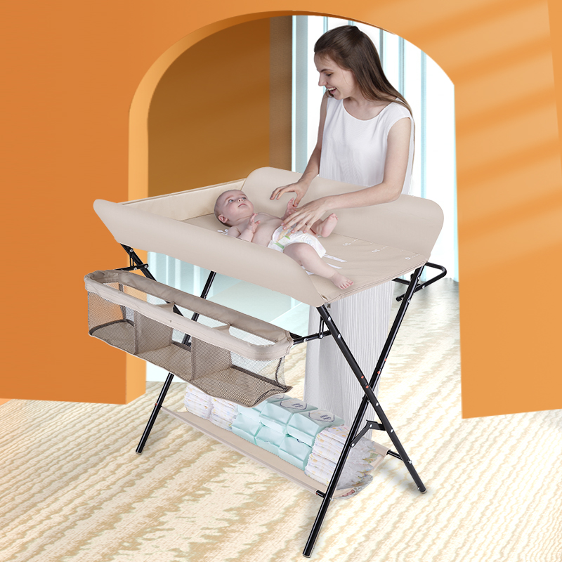 婴儿儿童护理台床中床多功能可折叠洗澡换尿布台宝宝抚触按摩台