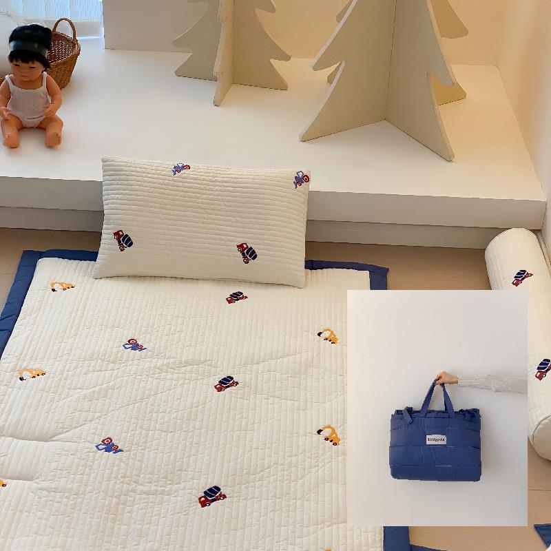 儿童幼儿园便携午睡软床垫床褥新生儿拼接床全棉卡通垫被可机洗