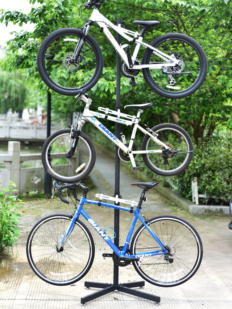 自行车墙壁挂车架挂墙架儿童平衡车玩具收纳顶天立地柱立式停车架