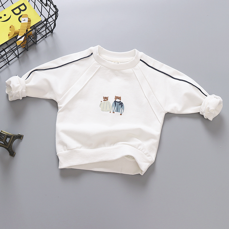 春秋薄款男童纯棉长袖T恤1-4岁婴儿卫衣宝宝百搭打底衫童装上衣潮
