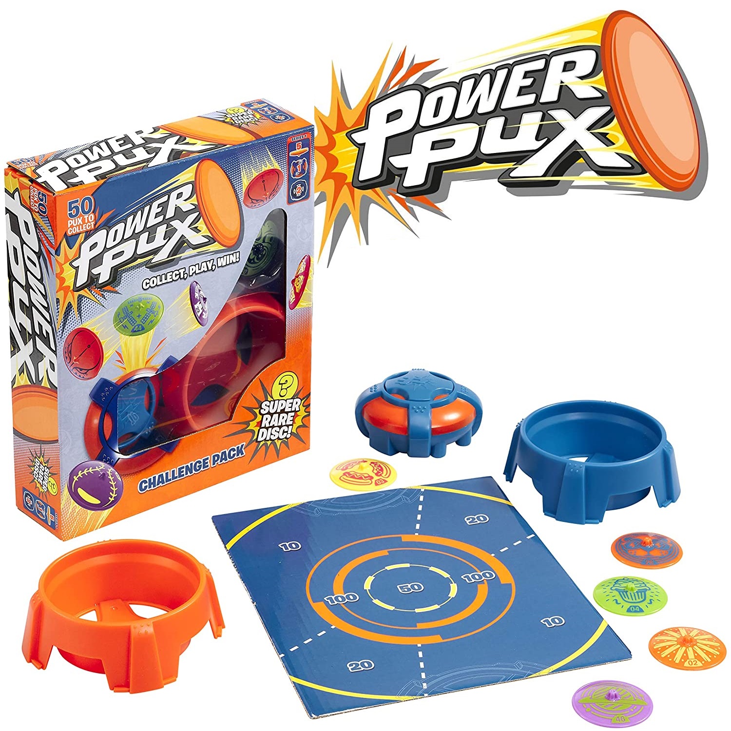 Goliath Power Pux压力弹射飞盘空接儿童玩具眼疾手快益智游戏