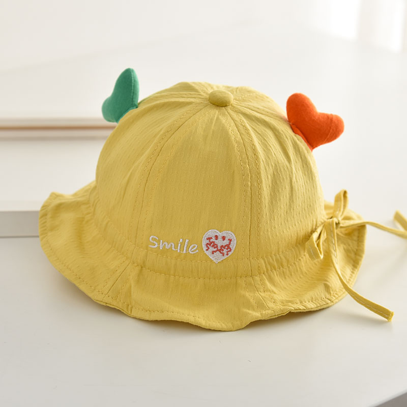 急速发货6一12月婴儿帽薄0一1岁帽子女宝夏季洋气春秋渔夫帽遮阳