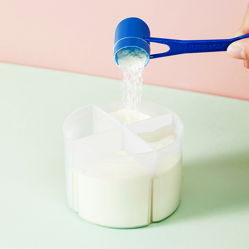 速发瓶子空瓶奶粉盒婴儿外出装奶粉便携大容量辅食收纳盒旋转式四