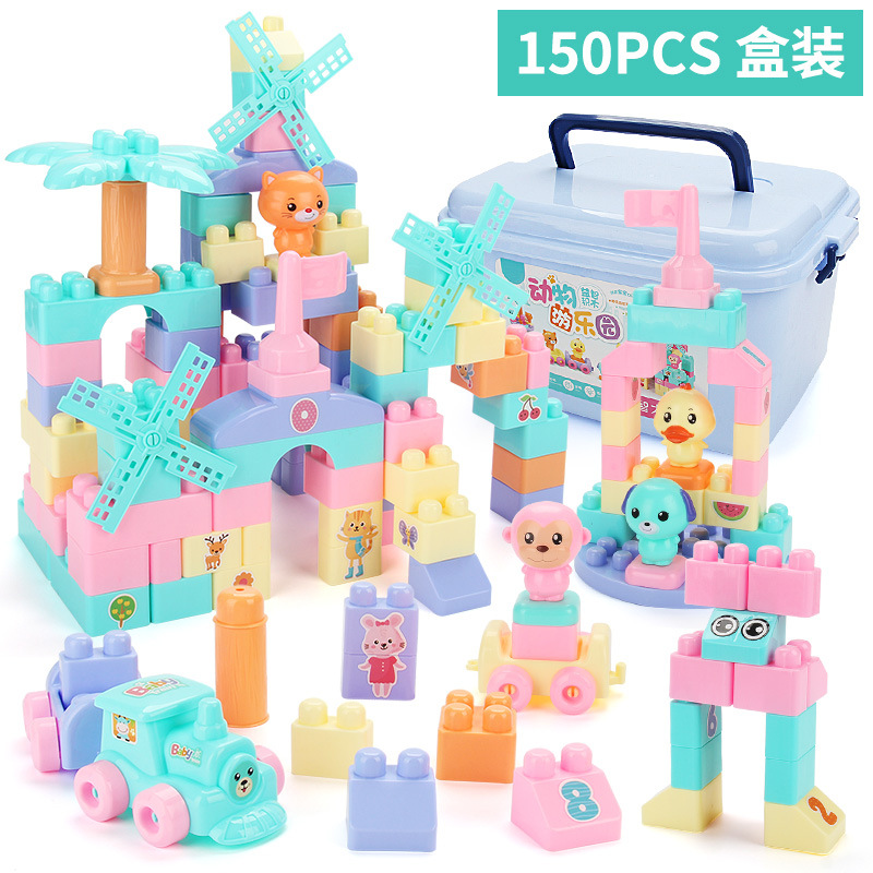 新品儿童大颗粒积木拼装玩具益智大号1-3岁宝宝女孩拼插大块塑料