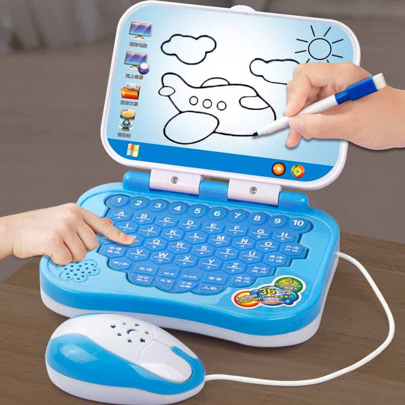 儿童智力早教机小孩学习训练宝宝益智笔记本玩具仿真平板练习电脑