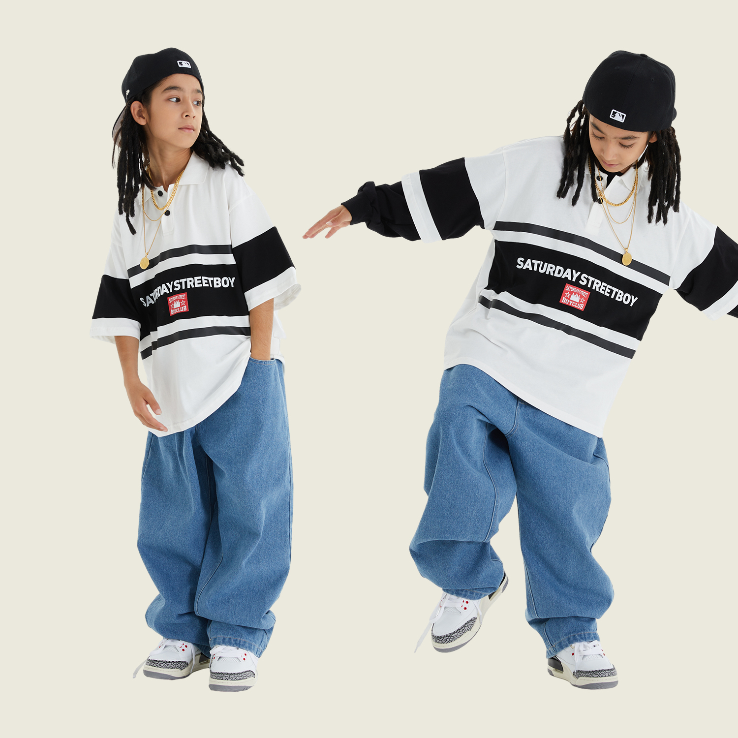 少儿嘻哈街舞服装hiphop男童爵士舞演出服儿童夏季宽松表演服套装