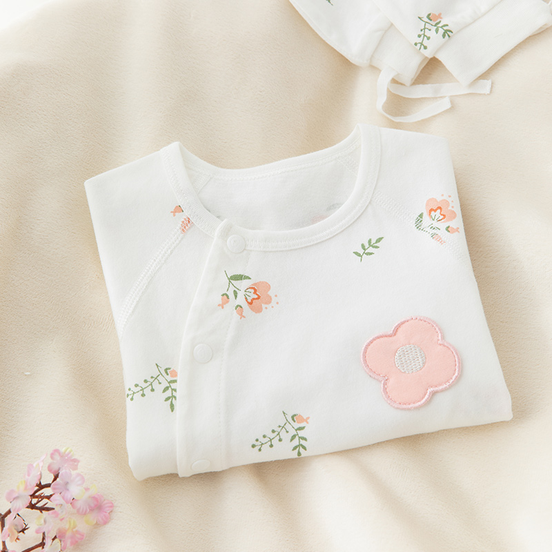 新款婴儿衣服夏季薄款新生儿纯棉连体衣女宝宝可爱哈衣爬服空调服