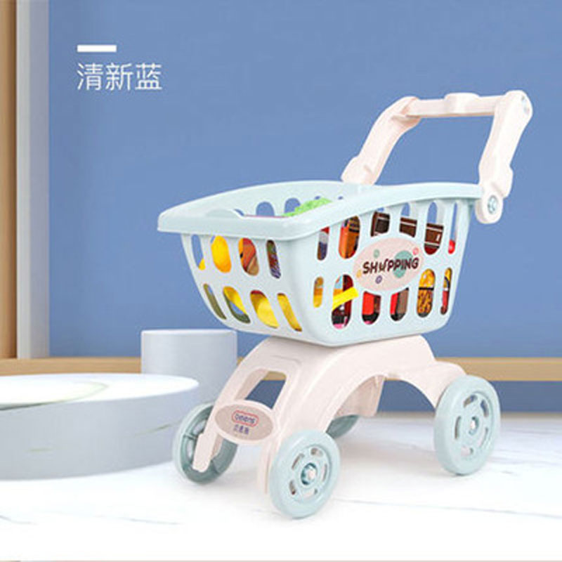 新款贝恩施过家家玩具宝宝购物车 男女小孩超市手推车玩具3-5岁