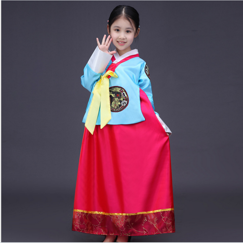 高档儿童韩服朝鲜族服装幼儿套装女童表演服大长今韩国和服纱裙演