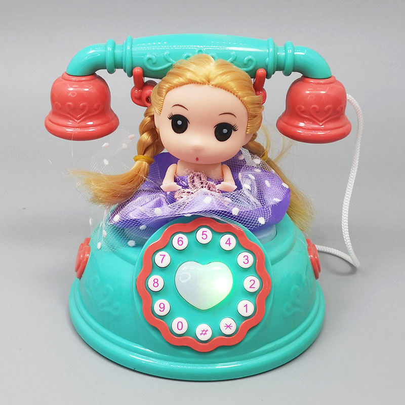 儿童电话玩具女孩宝宝音乐早教机灯光故事机婴幼儿公主益智手机