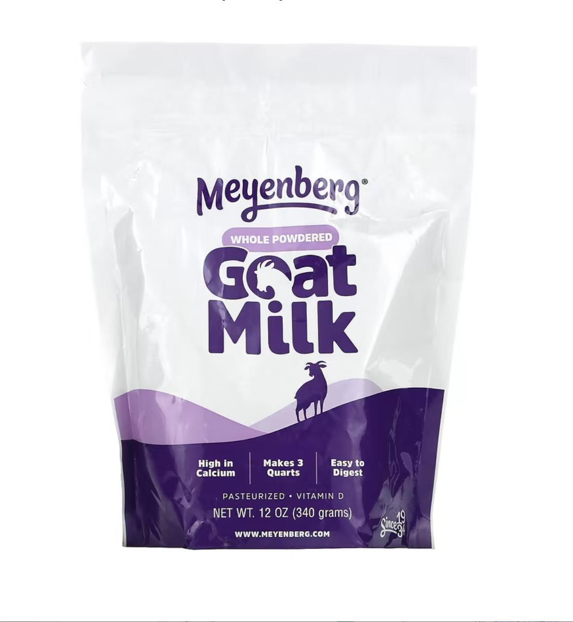 美国Meyenberg Goat Milk 儿童成人营养全脂脱脂羊奶粉易消化340g