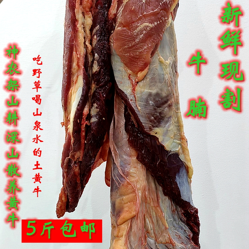 长寿村农家深山散养黄牛牛肉牛腩肚腩肉新鲜牛肉现切牛腩肉5斤装